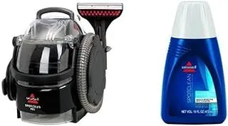 BISSELL Spot Cleaner 1558E, 750W, Dual Tank System, Black + Bissell Spot & Stain Formula For Spot Cleaning - 1 L - 1084N