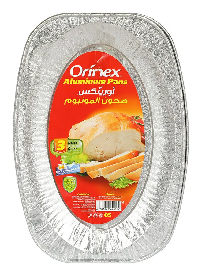 Orinex Aluminium Foil Pans Silver