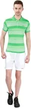Head HCD-318 Polyester Tennis T-Shirt, X-Small (Green-White)