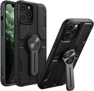 Nillkin Compatible With Iphone 12/12 Pro Case,Medley Series Case With Removable Phone Stand Holder Shock Proof Tpu + Pc Protective Case 6.1 Inches (Black)
