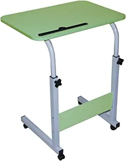 Showay multipurpose adjustable height laptop desk, mobile & tablet holder; size 60x40cm, adjus height 70-90cm-green