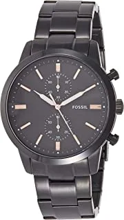 Fossil Mens Quartz Watch, Analog Display and Stainless Steel Strap