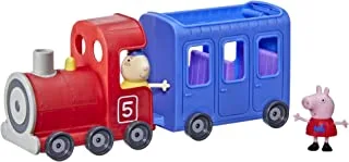 هاسبرو Peppa Pig Peppa'S Adventures Miss Rabbit'S Train لعبة ما قبل المدرسة قابلة للفصل: 2 من الأشكال ، عجلات دوارة ، للأعمار من 3 سنوات فما فوق ، متعددة الألوان ، F3630