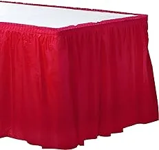 تنورة طاولة أبل أحمر 14 قدم × 29 بوصة
