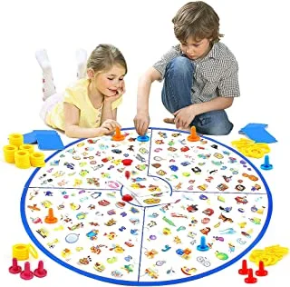 لعبة لوحية ، لعبة بطاقات المحقق الصغيرة على سطح الطاولة لحفلات الأطفال والعائلات ، لعبة مطابقة ، ألعاب تعليمية للأطفال الصغار 3،4،5،6،7 سنوات هدية للأولاد والبنات