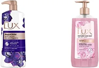 Lux Body Wash Mgical Beauty, 700Ml & Soft Touch Perfumed Hand Wash- 500 Ml