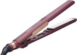 BaByliss 24 mm berry crush hair straightener|10 settings: 140°C-230°C for all hair types.|Quick heat: 30 sec rise, LED indicator.|3m swivel cord, 5-year warranty|2183PSDE(Berry )