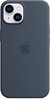 جراب سيليكون لهاتف Apple iPhone 14 مع MagSafe - أزرق ستورم