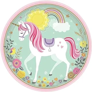Magical Unicorn Paper Plates 9in, 8pcs