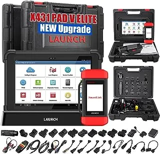 LAUNCH X431 PAD V All-in-One Automotive Scan Tool,ECU Online Programming & Coding,J2534 Programming,Topology Map,All System Intelligent Diagnostics Tool,Full Bi-Directional Control,50+ Services