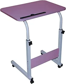 Showay multipurpose adjustable height laptop desk, mobile & tablet holder; size 60x40cm, adjus height 70-90cm-pink
