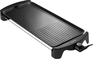 SENCOR - Tabletop Electric Grill,2in1 Gril & Griddle Design, Light and portable, adjustable temperature control, 2200W, SBG 106BK, 2 years replacement Warranty