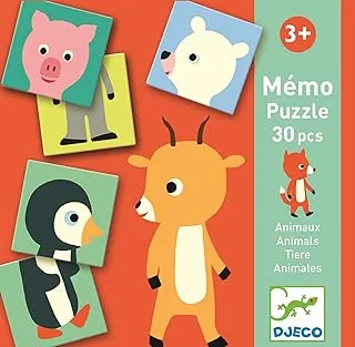 Djeco Animal Memo Puzzle
