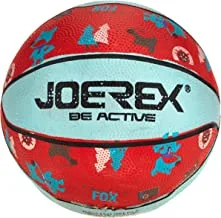 Joerex AJAA10138 Rubber Basketball, Size 1, Brown