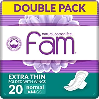 Fam Sanitary Pads Extra Thin Normal 20 pads