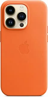 Apple iPhone 14 Pro Leather Case with MagSafe - Orange ​​​​​​​
