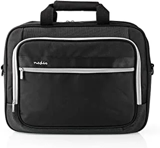 Nedis - Notebook bag - Laptop bag - Briefcase - Shoulder bag - Carrying belt - 15-16 inches - 10 compartments - Polyester - Black/Grey