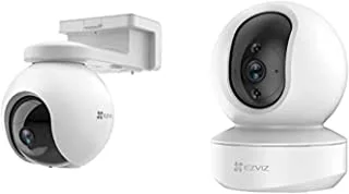 EZVIZ HB8 Security Camera, 2K+ Outdoor WiFi Camera with Battery & EZVIZ TY1 Security Camera Indoor WiFi Camera, New Baby Pet Monitor camera with Motion Detection, Auto Tracking