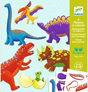 Djeco Dinosaur Puppet Paper Craft Kit