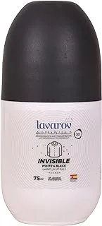 Lavarov Antiperspirant Deodorant Roll-On for Men Invinsible (White & Black) 75ml