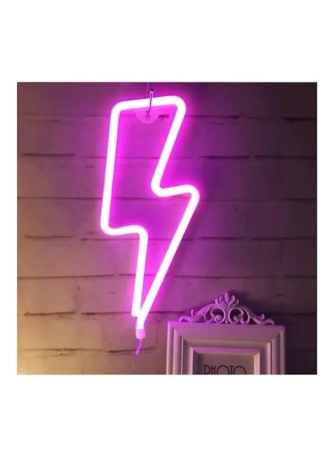 Generic Neon Led Ning Sign Shaped Wall Decor Pink