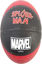 JOEREX Basketball SPIDERMAN 19027-S, By Hirmoz - For Indoor Or Outdoor Playground Hoops - Size 7 - Black/Red