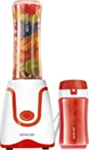 SENCOR - Smoothie Maker, four blades, Ideal for Preparing Fresh Fruit and Fitness Drinks, Bottle can be Removed and Used as a Travel Bottle, SBL 2204RD, 2 years replacement Warranty