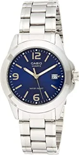 Casio Men's Blue Dial Stainless Steel Analog Watch - MTP-1215A-2ADF