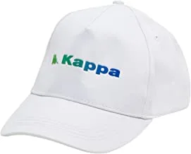 Kappa Logo Detail Cap With Buckled Strap Closure Misc White 6292377842794, One Size