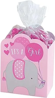 صندوق هدايا استحمام الطفل الوردي مجموعة 8 قطع