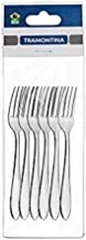 Tramontina Satri Stainless Steel Table Fork 6-Pieces Set, Silver