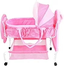 Amla Baby C003P Crib Bed, Pink