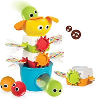 Yookidoo Tumble Ball Stacker. Babies and Toddlers Musical Stacking and Tumbling Toy. Battery Operated STEM Enhancing Game for Toddlers 9-Month and Up.