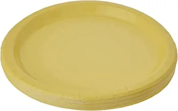 Unique Round Plate Neon Yellow 9