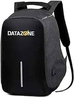 Backpack, Professional Stylish Large Unisex from Datazone, Anti-theft with USB Charging Port for Laptops, Notebooks and Personal Items for Work, Travel and School DZ-904 Black