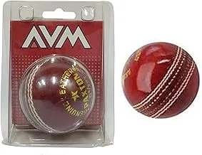 FRATELLI Leather Cricket Ball for Tournament and Club Matches , Red (Standard Size)