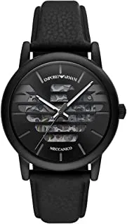 Emporio Armani Men's Automatic Three-Hand, Stainless Steel Watch, 43mm case size