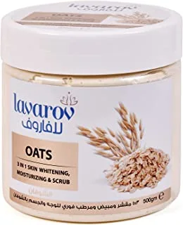 Lavarov 3 in 1 Skin Whitening and Moisturizing Oats Scrub 500 g