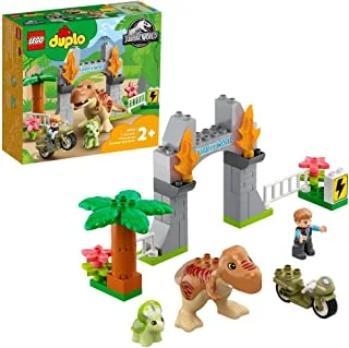 LEGO® DUPLO® Jurassic World T. rex and Triceratops Dinosaur Breakout 10939 Building Kit (36 Pieces)