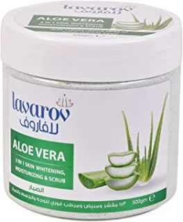 Lavarov 3 in 1 Skin Whitening and Moisturizing Aloe Vera Scrub 500g