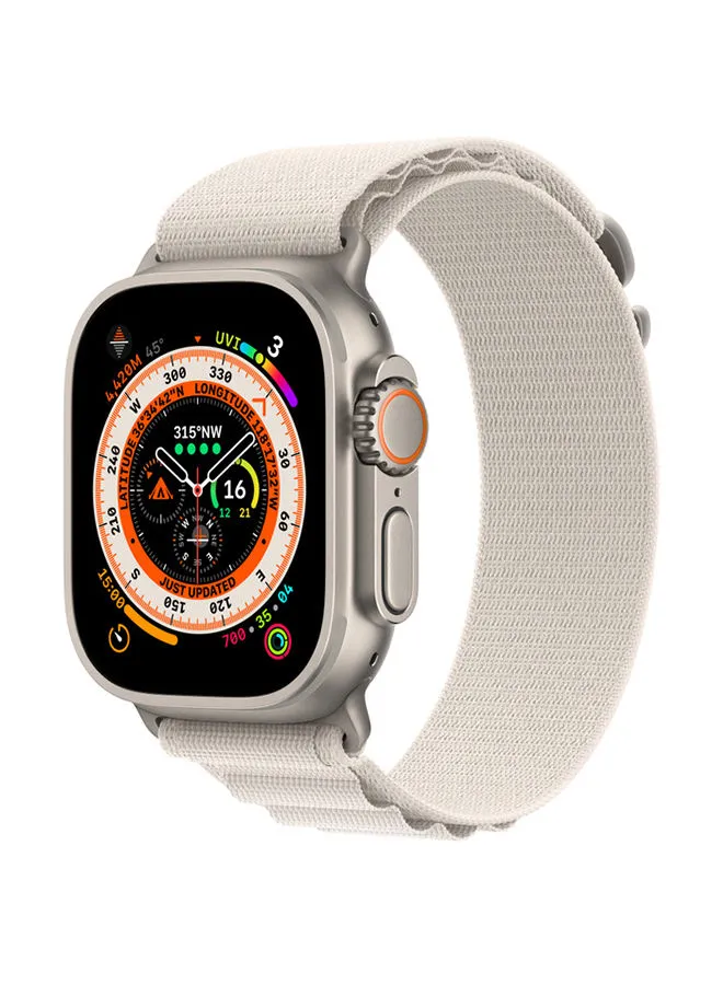 Apple Watch Ultra GPS + Cellular ، جراب تيتانيوم 49 ملم مع حلقة Alpine - نجمة صغيرة