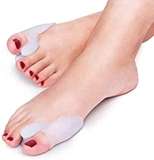 SHOWAY Gel Bunion Corrector, Toe Straightener to Relax, Protector to Realign Big Toe and Protect Bunion Area from Friction - Big Toe Straightener Bunion Pads to Relieve Bunion Pain - 2Pcs