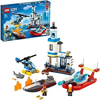 LEGO® City Seaside Police and Fire Mission 60308 Building Kit (298 Pieces)