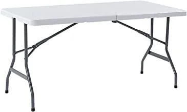 SHOWAY 1.8M 6ft الثقيلة طاولة قابلة للطي داخلي في الهواء الطلق قابلة للطي طاولة المرافق لتقديم الطعام والتخييم الجدول حامل لحفلات نزهة الشواء