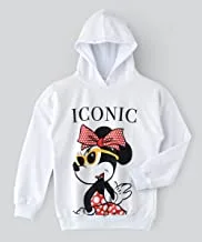 Minnie Mouse Hooded Sweatshirt for Senior Girls - White, 9-10 Year