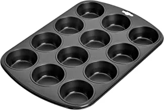 Kaiser Standard Muffin Pan, Black, KR-646206