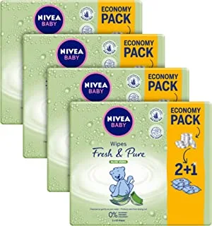 NIVEA Baby Fresh & Pure Wipes, Box 756 Wipes