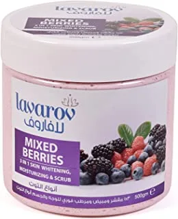 Lavarov 3 in 1 Skin Whitening and Moisturizing Berries Scrub 500g