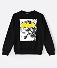 Batman Sweatshirt for Senior Boys - Black, 9-10 Year