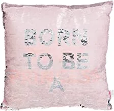 Squre Cushion with 2 way sequins - m
